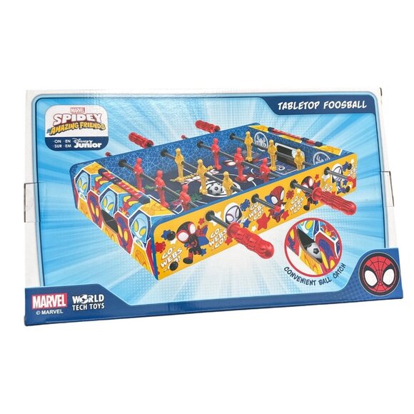 Marvel Spidey & His Amazing Friends Tabletop Foosball Game 3+ Features Spiderman - Picture 1 of 4